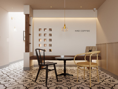 Restaurant cafe interior 9 3D 모델