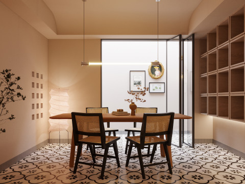 Restaurant cafe interior 9 3D 모델
