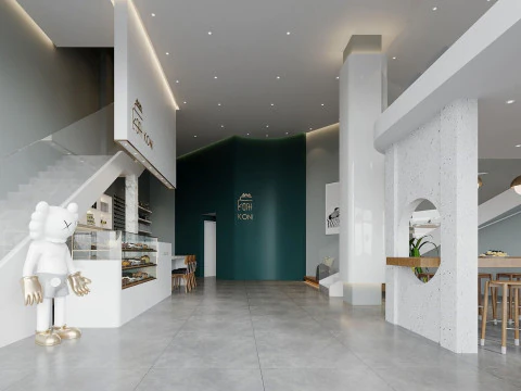 Restoran kafe i&ccedil; 10 3D Model