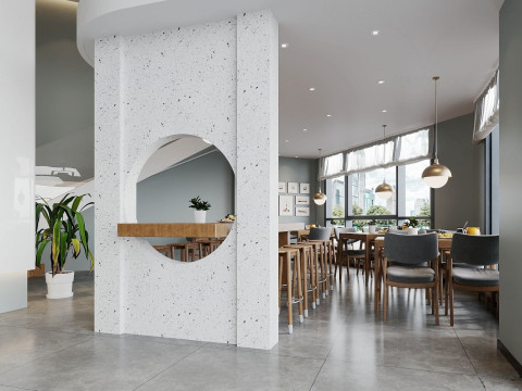 Restaurant cafe interior 10 3D मॉडल