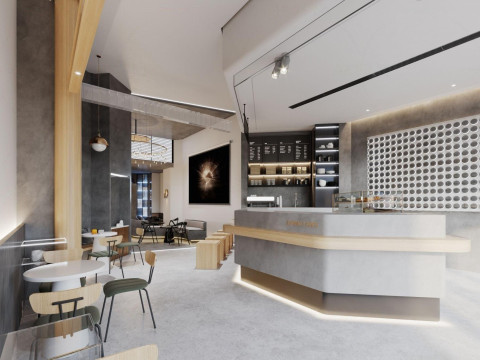 Restaurant cafe interior 11 3D 모델