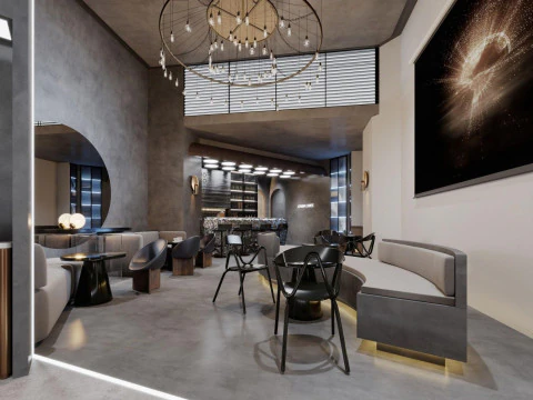Restaurant cafe interior 11 3D Model