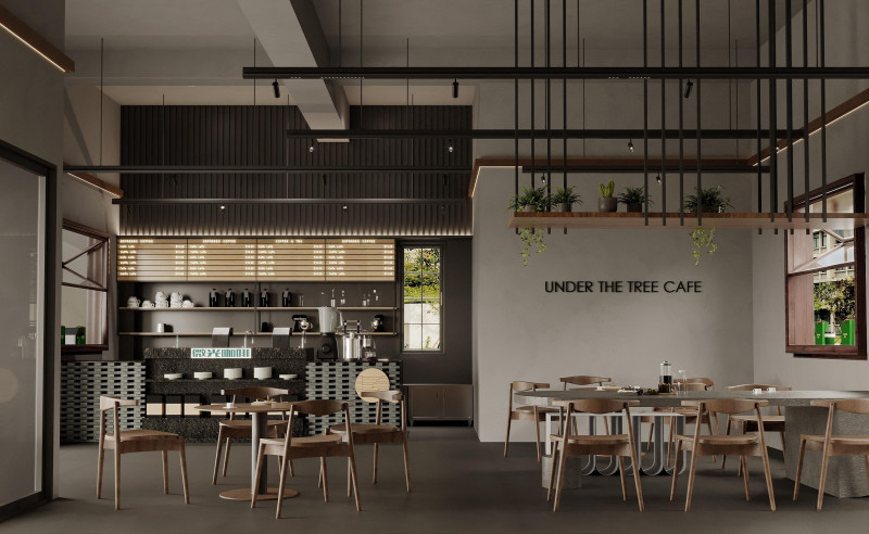 Restaurant cafe interior 14 3D Model .c4d .max .obj .3ds .fbx .stl .blend 