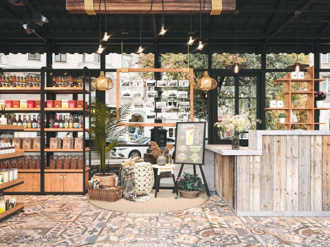 Restaurant cafe interior 15 3D 모델