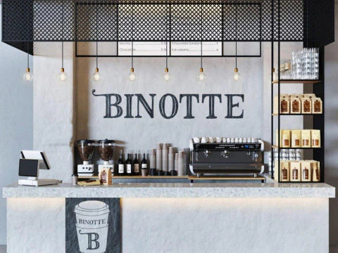 Wnętrze kawiarni 18 Model 3D