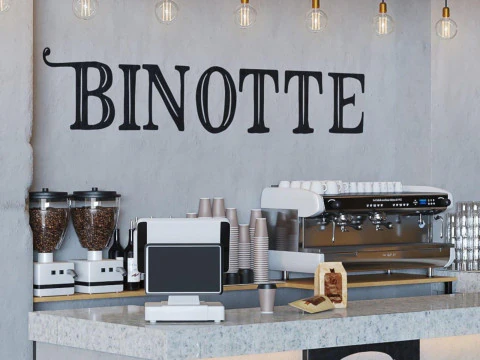 Coffee shop interior 18 3D Model