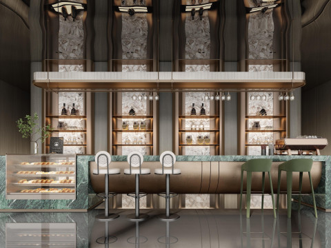 Coffee shop interior 19 3D 모델