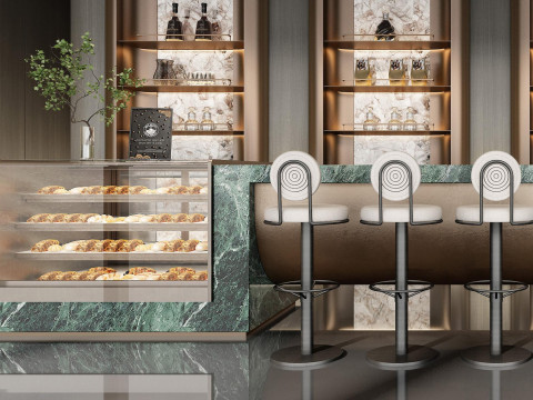 Coffee shop interior 19 3D 모델