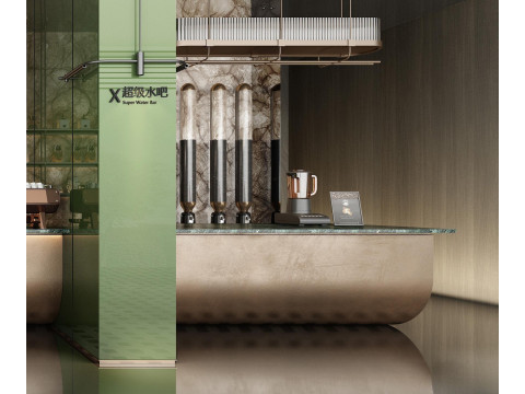 Coffee shop interior 20 Model 3D