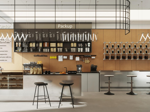 Coffee shop interior 22 3D 모델