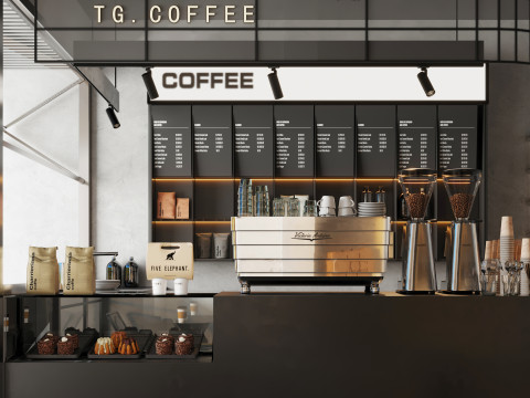 Coffee shop interior 24 3D 모델