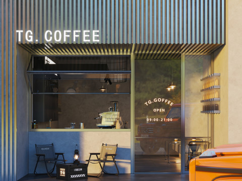Coffee shop interior 24 3D 모델