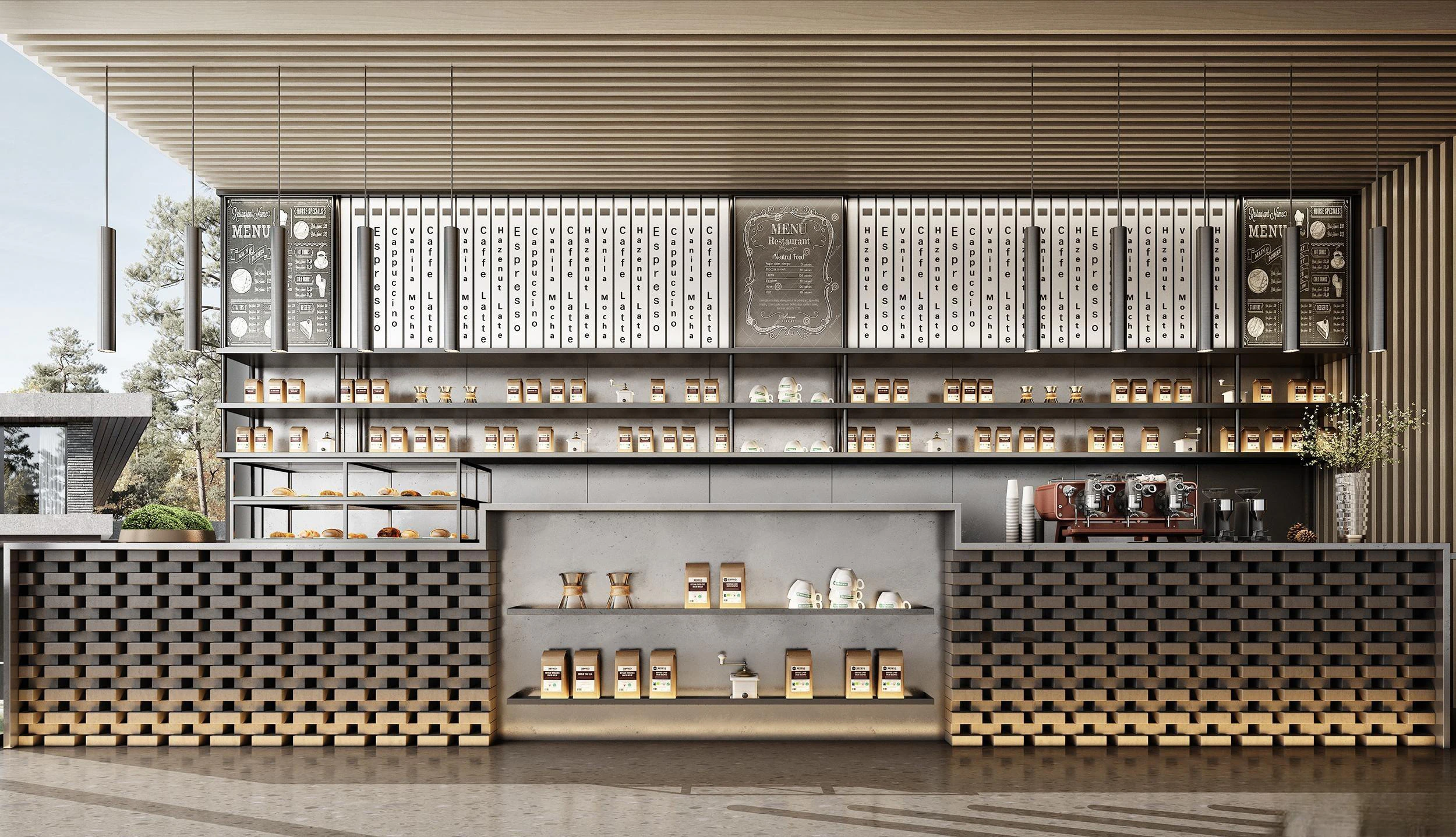 Coffee shop interior 25 3D Model .c4d .max .obj .3ds .fbx .stl .blend
