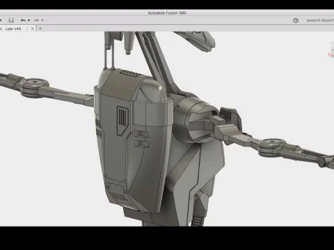Battle Droide Figurines Ready to Print 3D Print Model