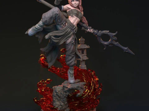 Bakaneko Catgirl 3D Print Model