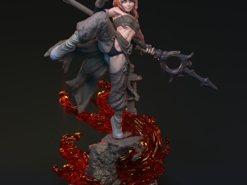 Bakaneko Catgirl 3D-printmodel