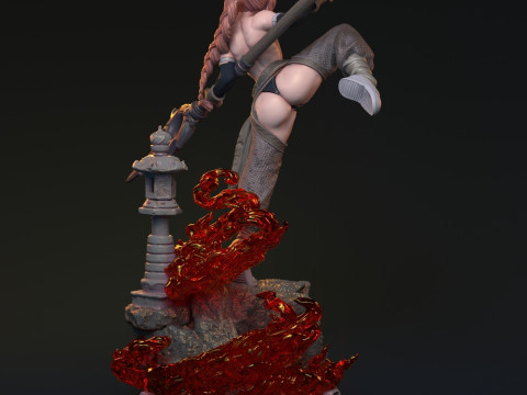 Bakaneko Catgirl 3D-printmodel