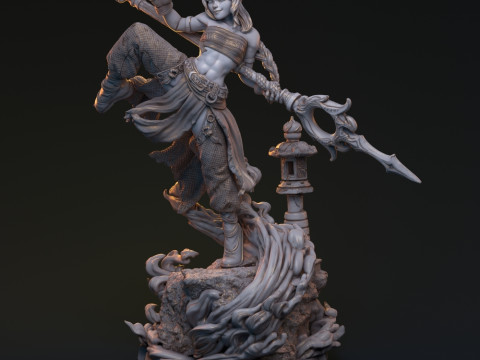 Bakaneko Catgirl 3D-printmodel