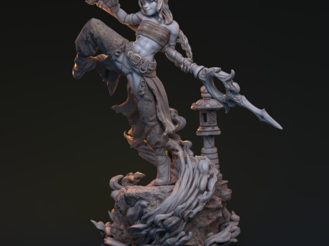 Bakaneko Catgirl 3D-printmodel