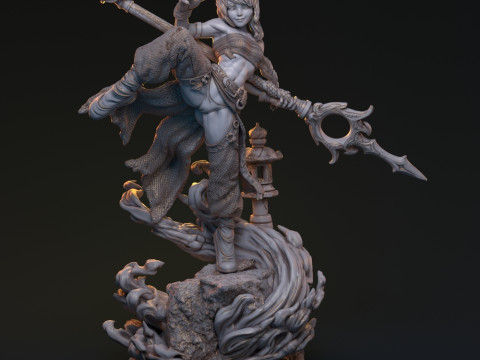 Bakaneko Catgirl 3D-printmodel