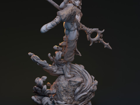 Bakaneko Catgirl 3D-printmodel