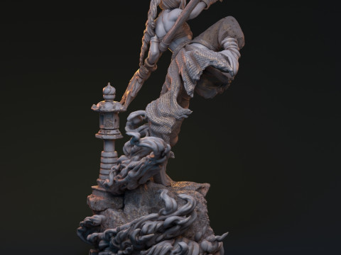 Bakaneko Catgirl 3D-printmodel