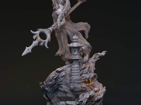 Bakaneko Catgirl 3D-printmodel