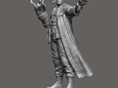 Hellboy Character 3D Принт Модель