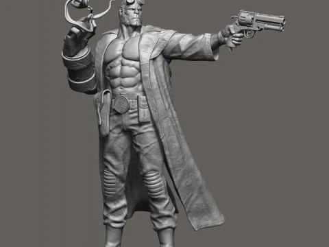 Personagem do Hellboy Modelo de Impressão 3D