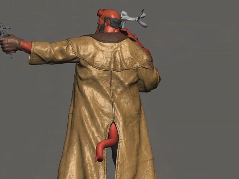 Personagem do Hellboy Modelo de Impressão 3D