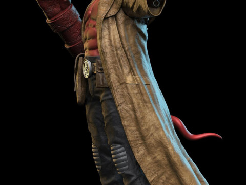 Hellboy Character 3D 프린트 모델