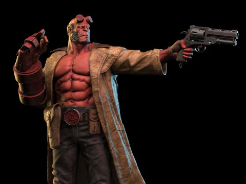Personagem do Hellboy Modelo de Impressão 3D