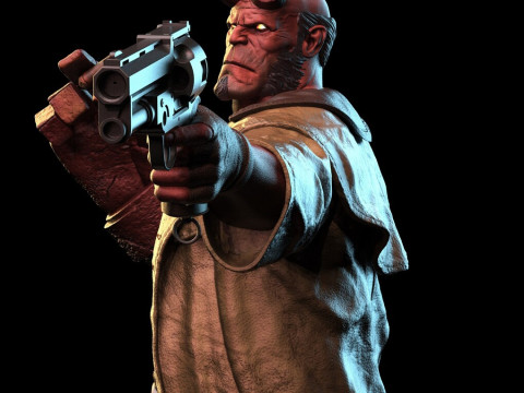 Hellboy Character 3D 프린트 모델