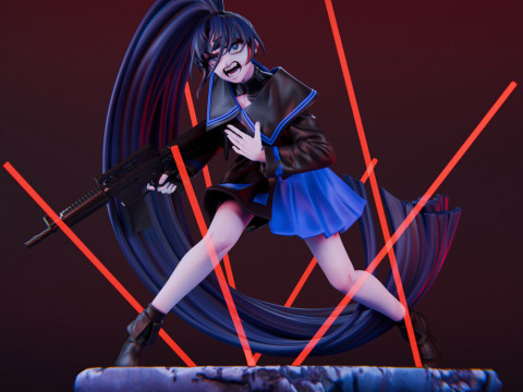 Naima Statue 3D 프린트 모델