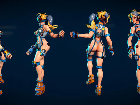 espalda plateada y jane Modelo de impresión 3D