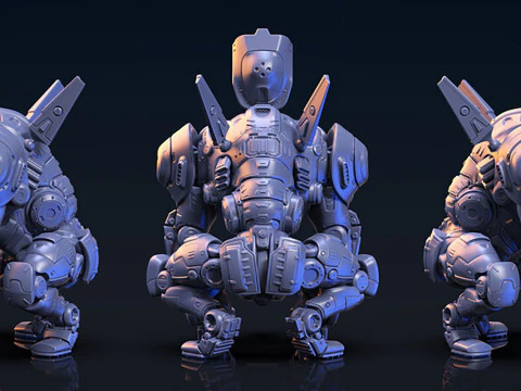 espalda plateada y jane Modelo de impresión 3D