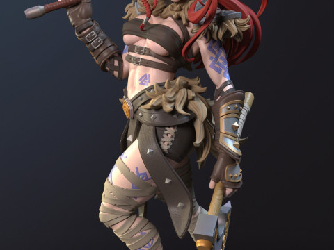 Viking Ygritte 3D Принт Модель