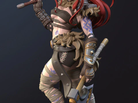 Ygritte vichinga Modello di stampa 3D