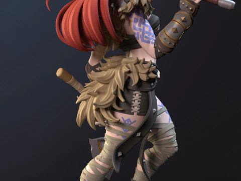 Ygritte vichinga Modello di stampa 3D