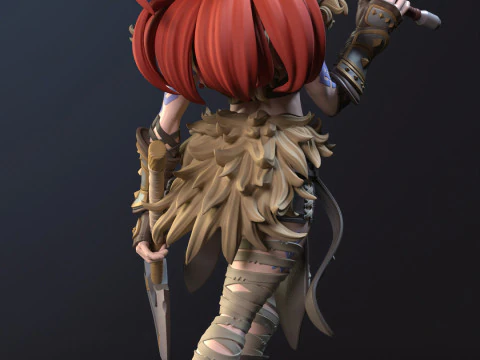 Ygritte vichinga Modello di stampa 3D