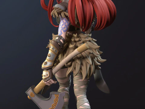 Ygritte vichinga Modello di stampa 3D