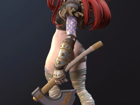 Ygritte vichinga Modello di stampa 3D