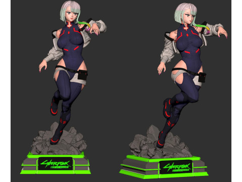 Lucy Cyberpunk Edgerunner 3D 프린트 모델