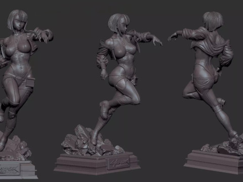 Lucy Cyberpunk Edgerunner 3D 프린트 모델