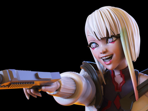 Lucy on Motorcycle 3D Принт Модель