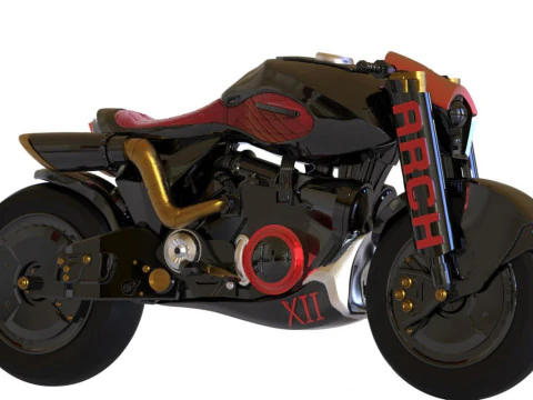 Lucy on Motorcycle 3D Print Model