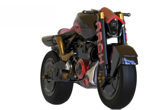 Lucy on Motorcycle 3D Print Model