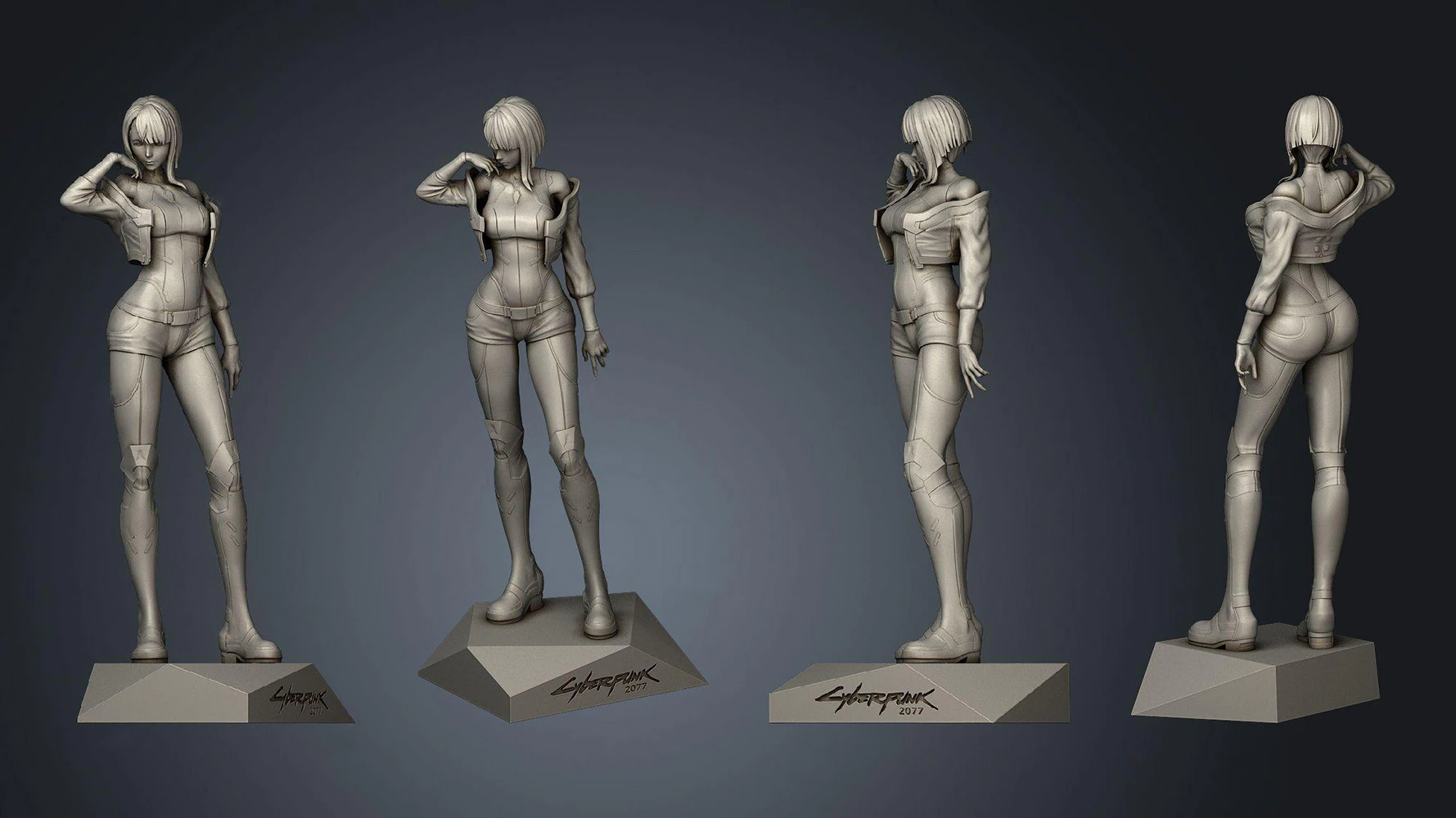 Lucy Cyberpunk 2077 3D Print Model .c4d .max .obj .3ds .fbx .stl .blend