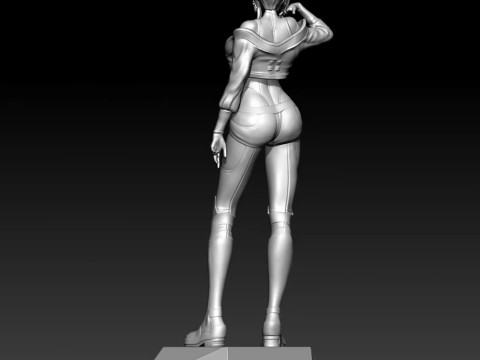 Lucy Cyberpunk 2077 3D Druckmodell