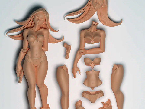 Rebecca Figure 3D प्रिंट मॉडल